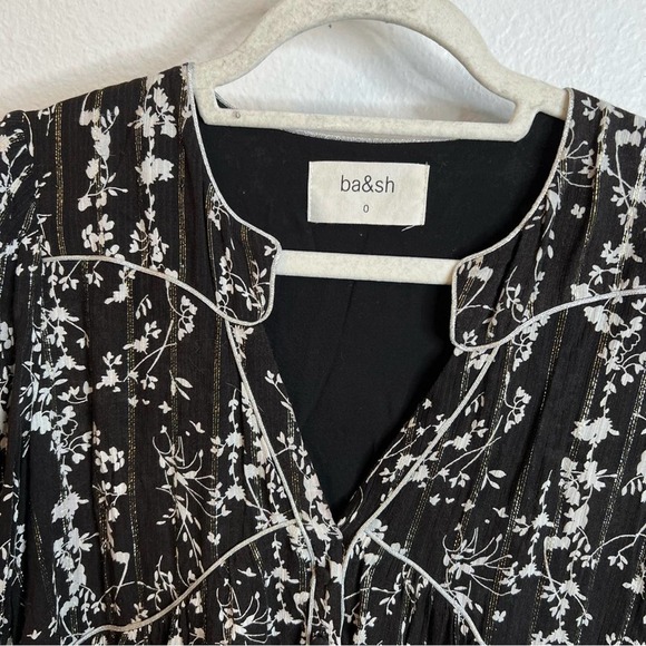 BA&SH Frezza Printed Mini Smock Dress - Picture 6 of 12